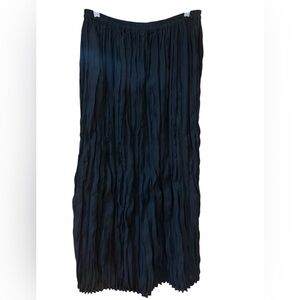 Express Skirt Broomstick Black Maxi Size Small Boho Peasant Broomstick Crushed
